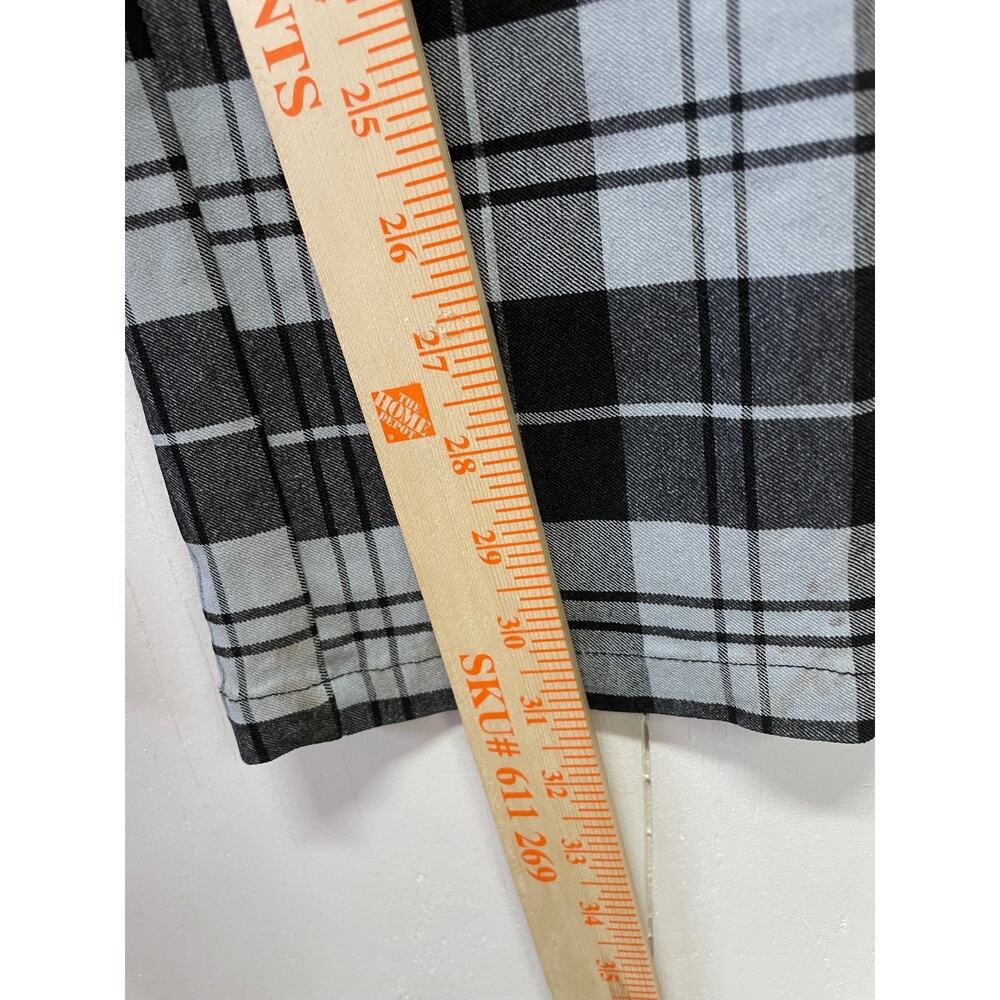Princess Polly Euros Pants Black & Gray Plaid Size 4 Straight Leg - Picture 10 of 10
